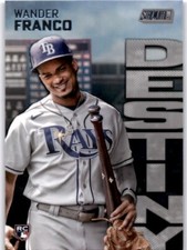 WANDER FRANCO RC 2022 Topps Stadium Club Destiny & Dynasty #8B Rays