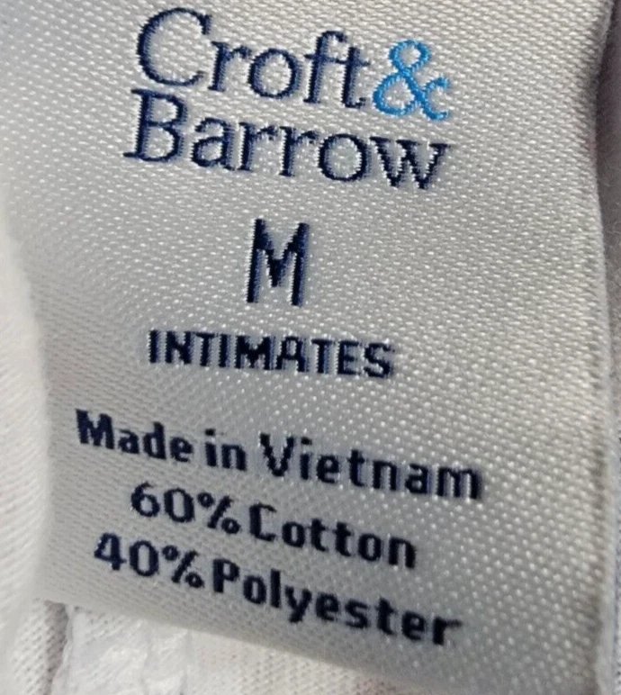 Pantalones capri Croft & Barrow para mujer para dormir talla M medianos azules blancos florales Foto 3 de 4