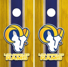 Los Angeles Rams Cornhole Board Vinyl Sticker - Decal Wrap VZ672