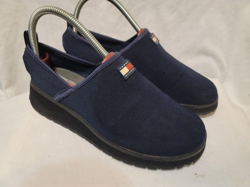 Tommy Hilfiger Womens Navy Loafers Sz 8.5 M - Picture 4 of 10