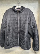 Swiss Tech Mens L 48 Peak Technology Coat Jacket Full Zip Soft Quilted