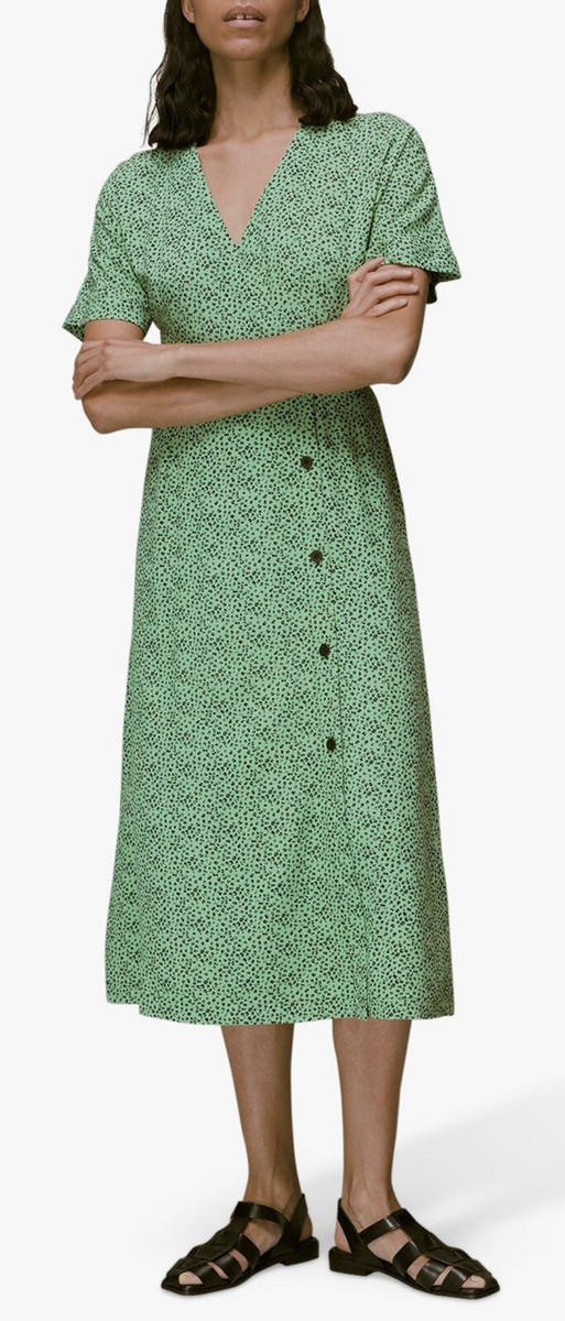 Whistles Ink Leopard Print Midi Dress, Green/ Multi, size 10 | eBay UK Whistles Ink Leopard Print Midi Dress, Green/ Multi, size 10 | eBay UK