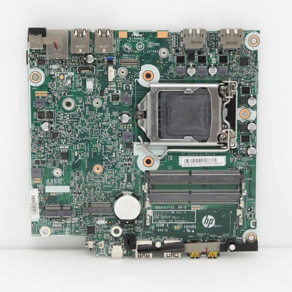 HP ProDesk 600 G3 DM LGA1151 Mini Desktop Motherboard 912857 HP ProDesk 600 G3 DM LGA1151 Mini Desktop Motherboard 912857