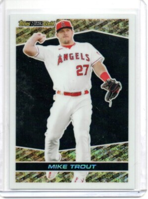 2021 Topps Chrome Update Black Gold Mike Trout #BGC-3 Angels