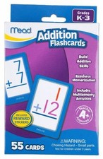 Mead Addition Flashcards K-3rd Grade  55 Cards Teacher A Approved  3 yrs 