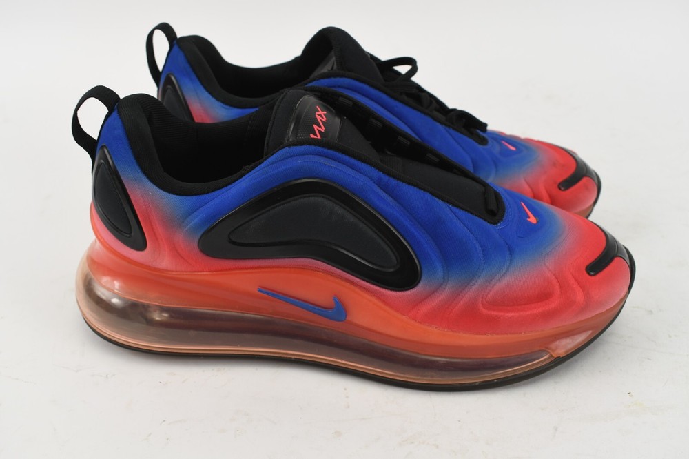 Nike Air Max 720 GS Black Racer Blue Crimson Red Size 6.5Y Womens 8 Running Shoes