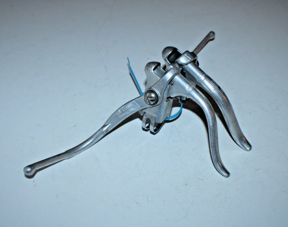 Palanca de freno Weinmann vintage 22,2 mm plata Dropbar Touring Road envío rápido EE. UU. Foto 2 de 4