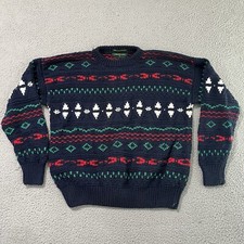 Embassy Row Special Edition Hand Knit Sweater XL 100 Cotton