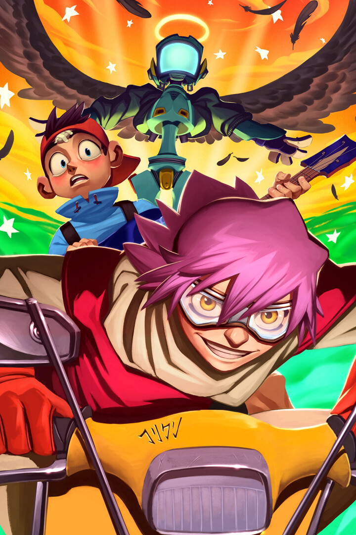 FLCL FOOLY COOLY Comedy Art Wall Indoor Room Outdoor Poster