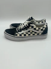 Vans Shoes Men size 6.5 Black White Checkerboard Clean