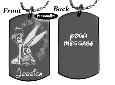 tinkerbell dog tag