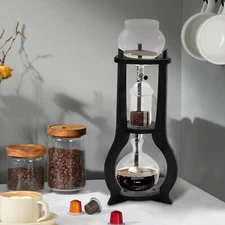 8 Cups Iced Coffee Cold Brew Drip Tower Offices Home Coffee Maker Brewer Machine