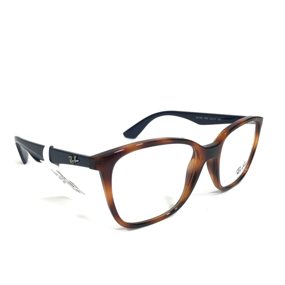 Ray-Ban Eyeglasses Frames RB7066 5585 Blue Brown Tortoise Square 52-17-140 - Image 2 of 4