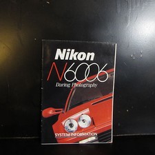 Nikon N6006 Daring Photography System Information Guide Accessory List 1990