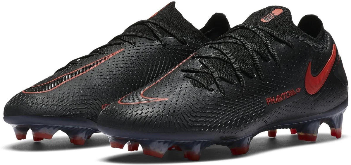 Nike Phantom GT Elite FG Black Chile Red Cleats Men s Size 7