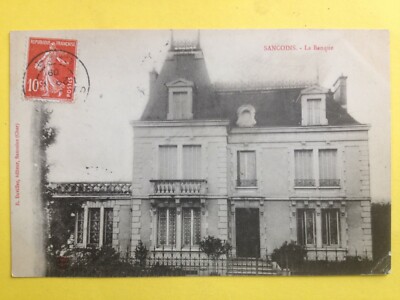 cpa von 1909 SANCOINS Lieber La BANQUE von seiner geliebten Schwester an Henri BRET de MONTLUÇON