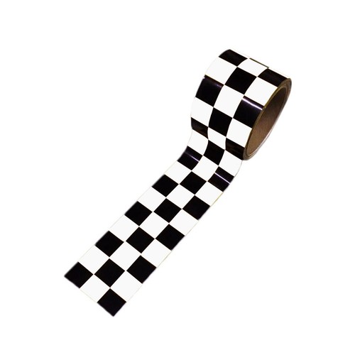 Black/White Checkered Vinyl Stripes Side Rocker Panel Stripes For MINI COOPER - Picture 2 of 2