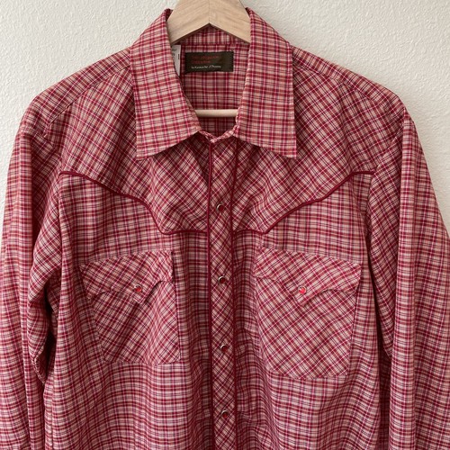 Vintage JCPenney Plaid Pearl Snap Shirt 