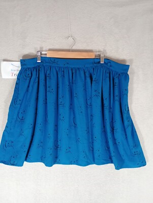 Harkel Rock Damen Plus 22 grün türkis/blau Mond Boot Berg Fluss Print 