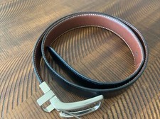 Men's Black Brown Reversible Belt - 41 inches For 34 Waist Synthetic
