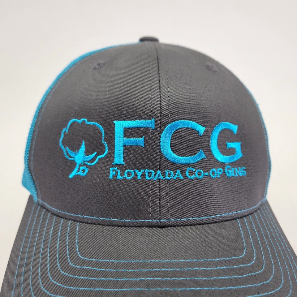 FCG CoOp Gins Hat Cap Cotton Floydada TX Adjustable Mesh Snapback