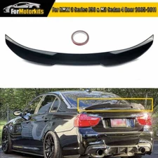 FOR 2006-11 BMW E90 3 SERIES 328I 335I REAR SPOILER TRUNK GLOSS BLACK PSM STYLE