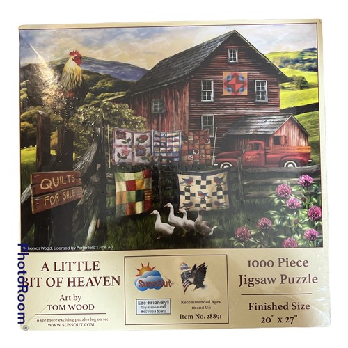 Puzzle In Legno SunsOut 1000 Pezzi – "A Little Bit Of Heaven" Di Tom Wood – 20x27 Pollici – Made In USA Ecologico - 3