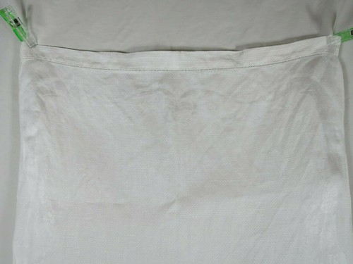 Mantel de lino blanco de colección tocador bufanda floral hecha a mano blanco corredor 2 piezas - Imagen 10 de 12