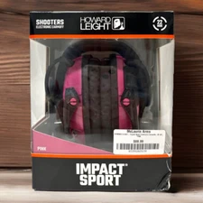Howard Leight, Impact Sport, Electronic Earmuff, Folding, Pink 22dB New! Sealed!