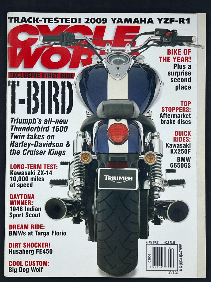 Cycle World Magazine April 2009 Track Tested Yamaha YZF-R1