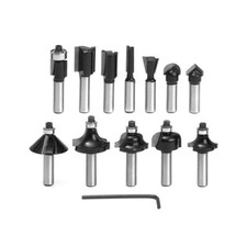 12 frese legno gambo 6 mm fresa per scanalature pantografo decorazioni cornici