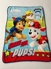 Paw Patrol Fleece Throw Blanket Great Job Pups 50x34