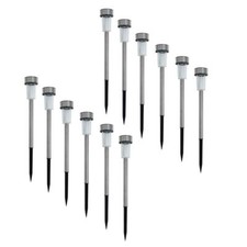 Solarleuchte Gartenleuchte Solarlampe 12er Set LED Außen-Leuchte Steck Edelstahl