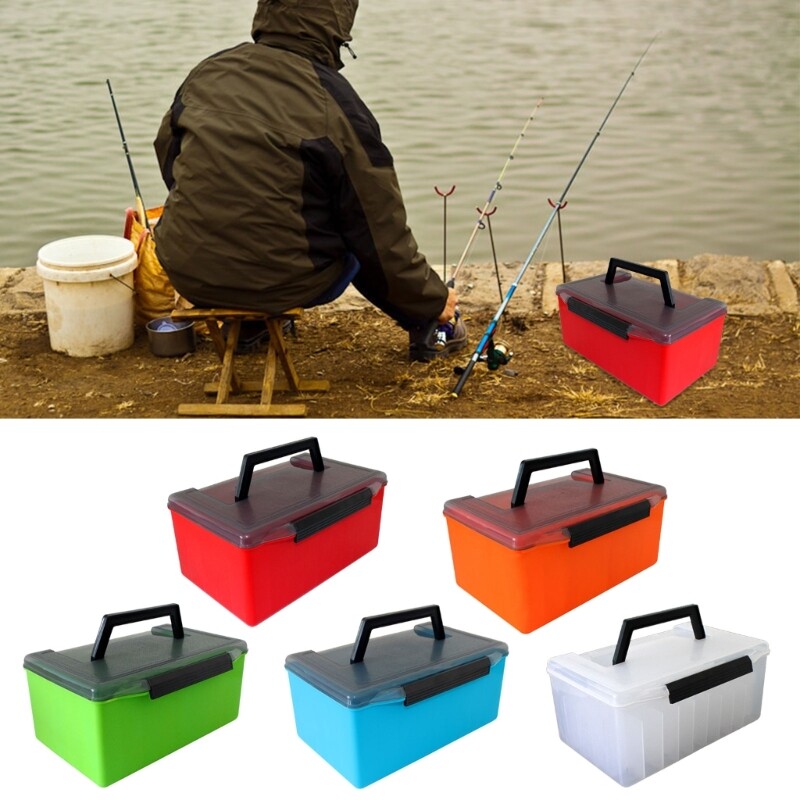Fishing Tackle Box Fishing Lined Organizers Squid Jig Hard Lures Tool