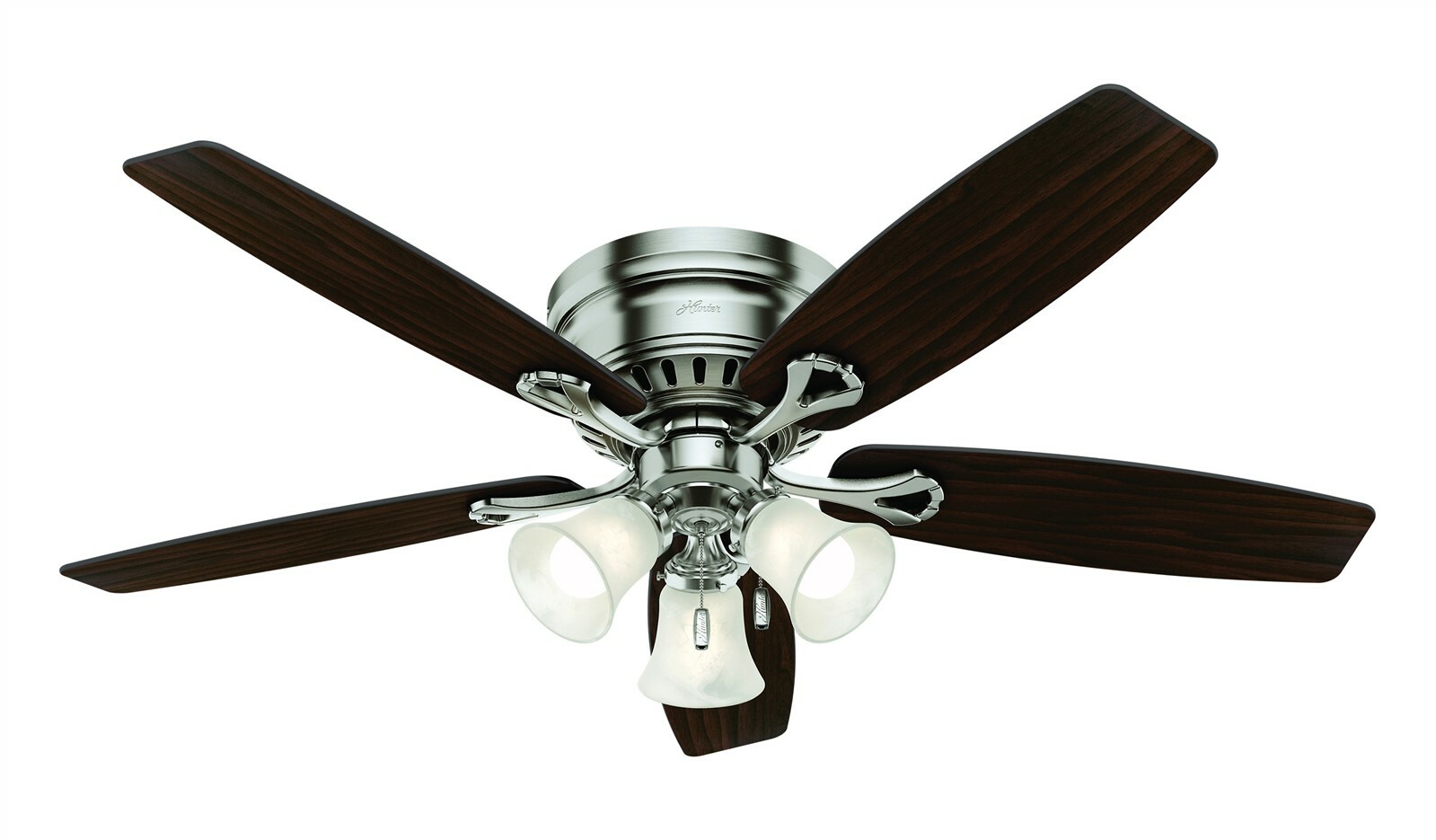 Hunter Fan 52 In Low Profile Noble Bronze Ceiling Fan With Led
