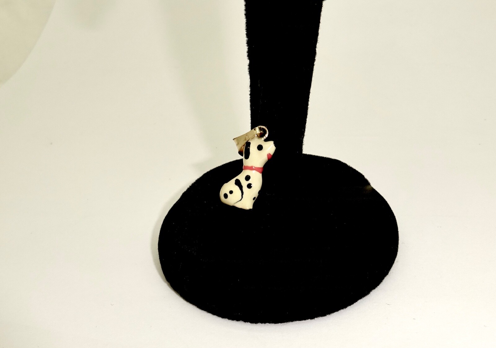 SMALL ENAMELLED 14K SOLID GOLD DALMATION PEANUTS … - image 5
