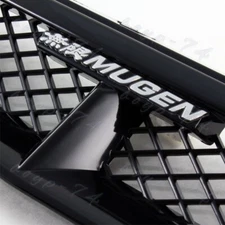 For 96-98 HONDA CIVIC 2/3/4DR Mugen Black Front Hood Mesh Sport ABS Grille Grill