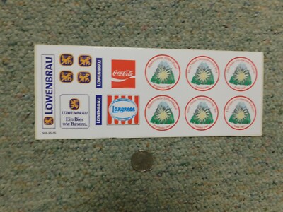 Pola LGB G Scale decals / stickers Lowenbrau Langnese Coca Cola G95
