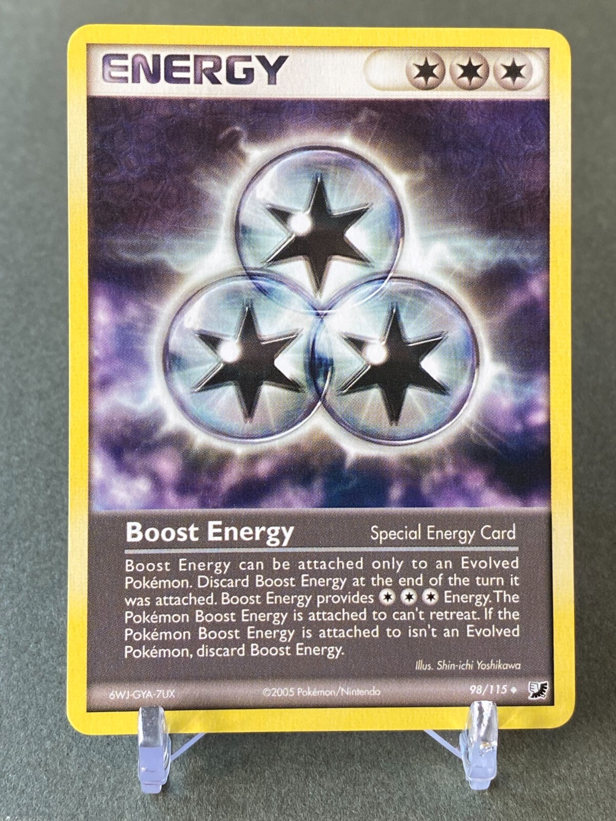 Pokemon Boost Energy 98/115 ex Unseen Forces NM