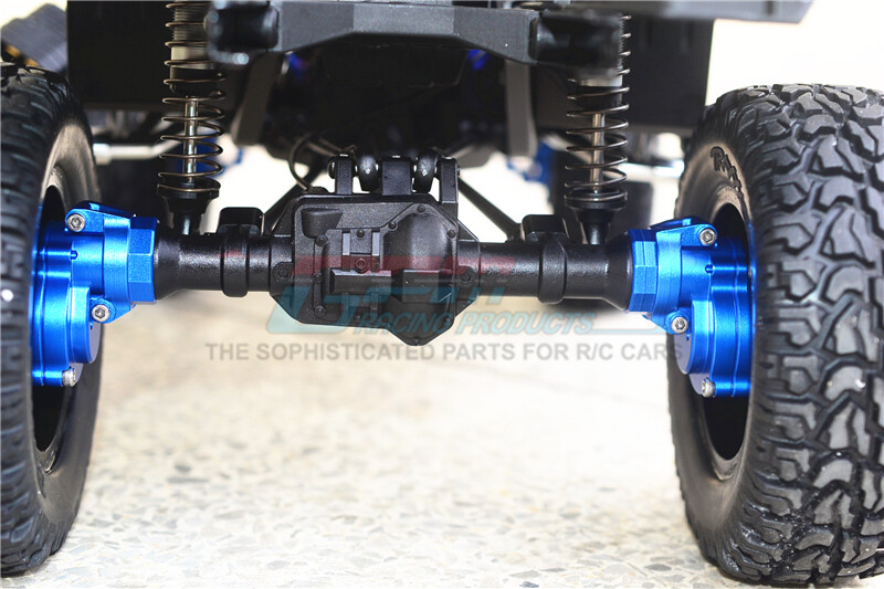 Kit In Alluminio Per Traxxas TRX-4 – Scatola Cambio Posteriore, Bracci, Fusi, Ingranaggi, Asse – Rosso - Foto 6