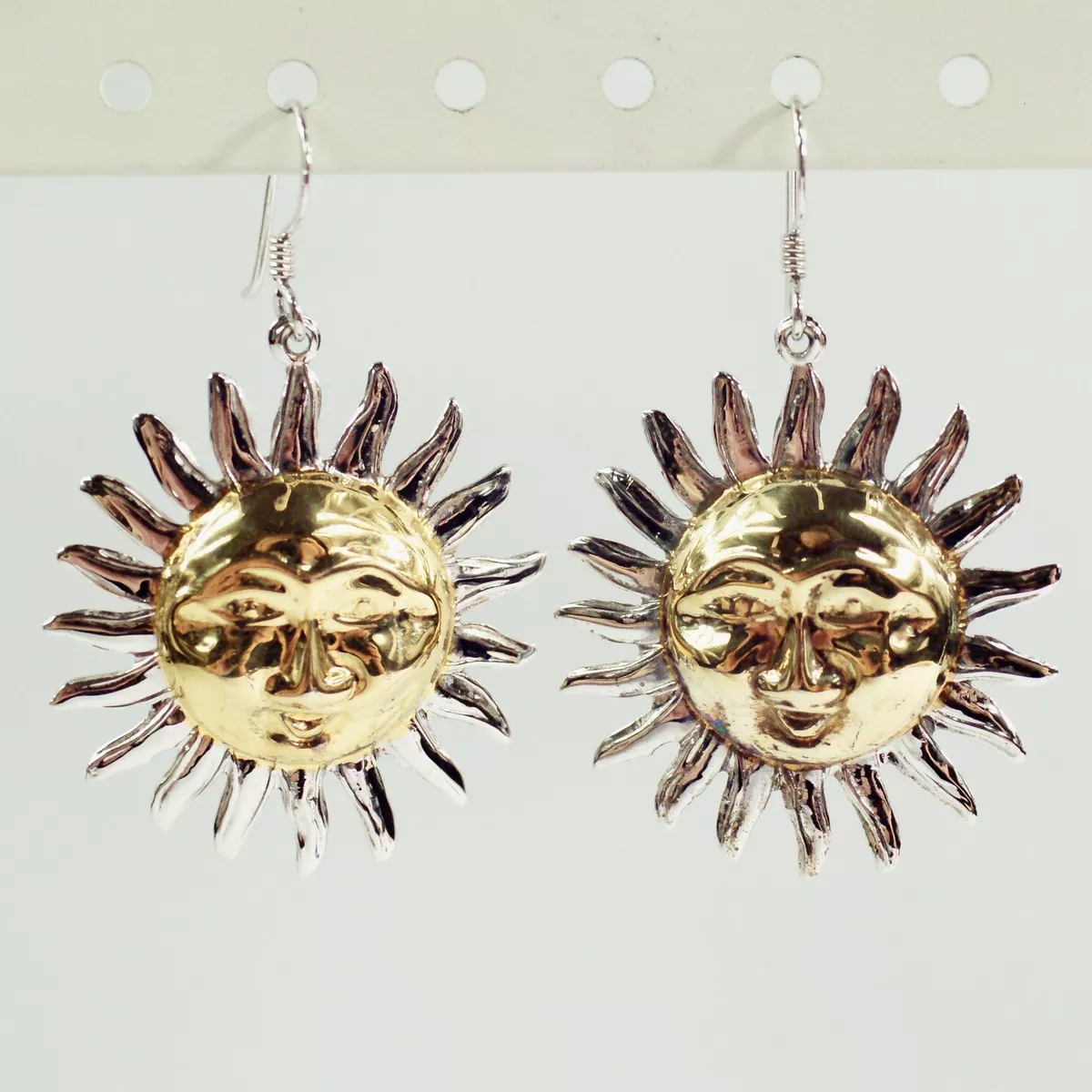 Large on sale sun earrings