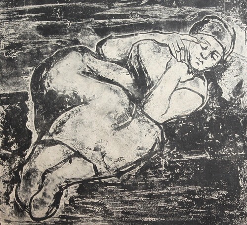 Vintage Frau Portrait Expressionist Print - Bild 4 von 10