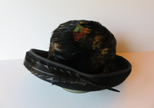 Vintage Rare 1960s/1970s Hat by Mr. John Classic Multicolor Beautiful Feathers