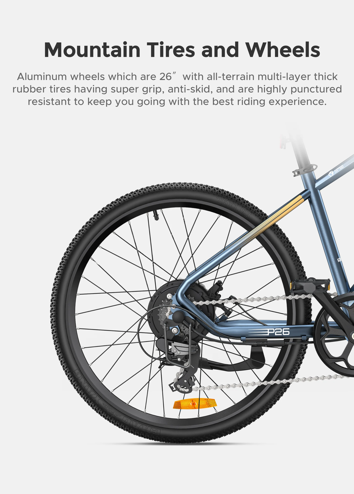 Ebike 26" 500W Electric Bike Mountain Bicycle 48V/13.6Ah Battery 7