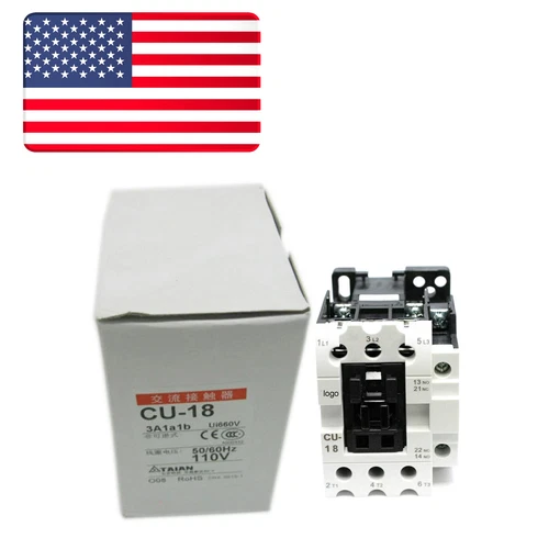 1PC New TECO CU-18 Contactor AC110V - US Stock