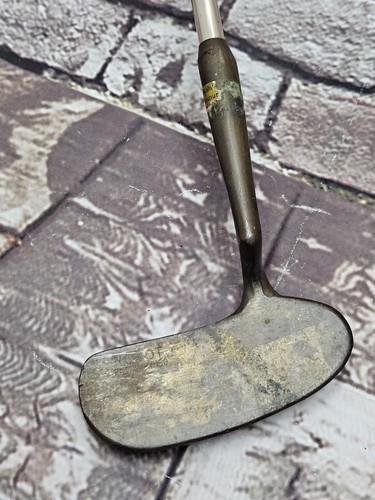 Vintage 1960er 35" Koorland ROBOT Offset Golf Putter Messing John F Kennedy Golfschläger