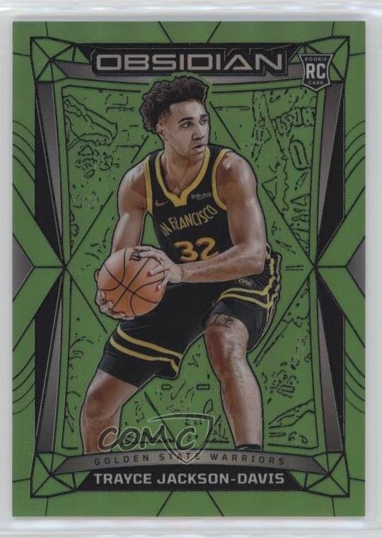2023-24 Panini Obsidian Electric Etch Green Flood 17/25 Trayce Jackson-Davis hs9