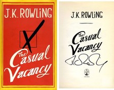 HARRY POTTER NOVELIST J. K. Rowling autograph, IP signed book
