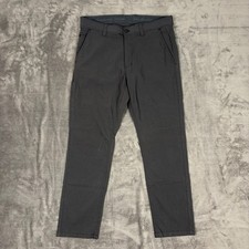 Weatherproof Vintage Pants Mens 34x30 Grey Utility Chino Straight Leg Stretch