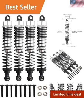 Alloy Adjustable RC Shock Absorbers 108mm for HSP Redcat Volcano Truck Upgrade